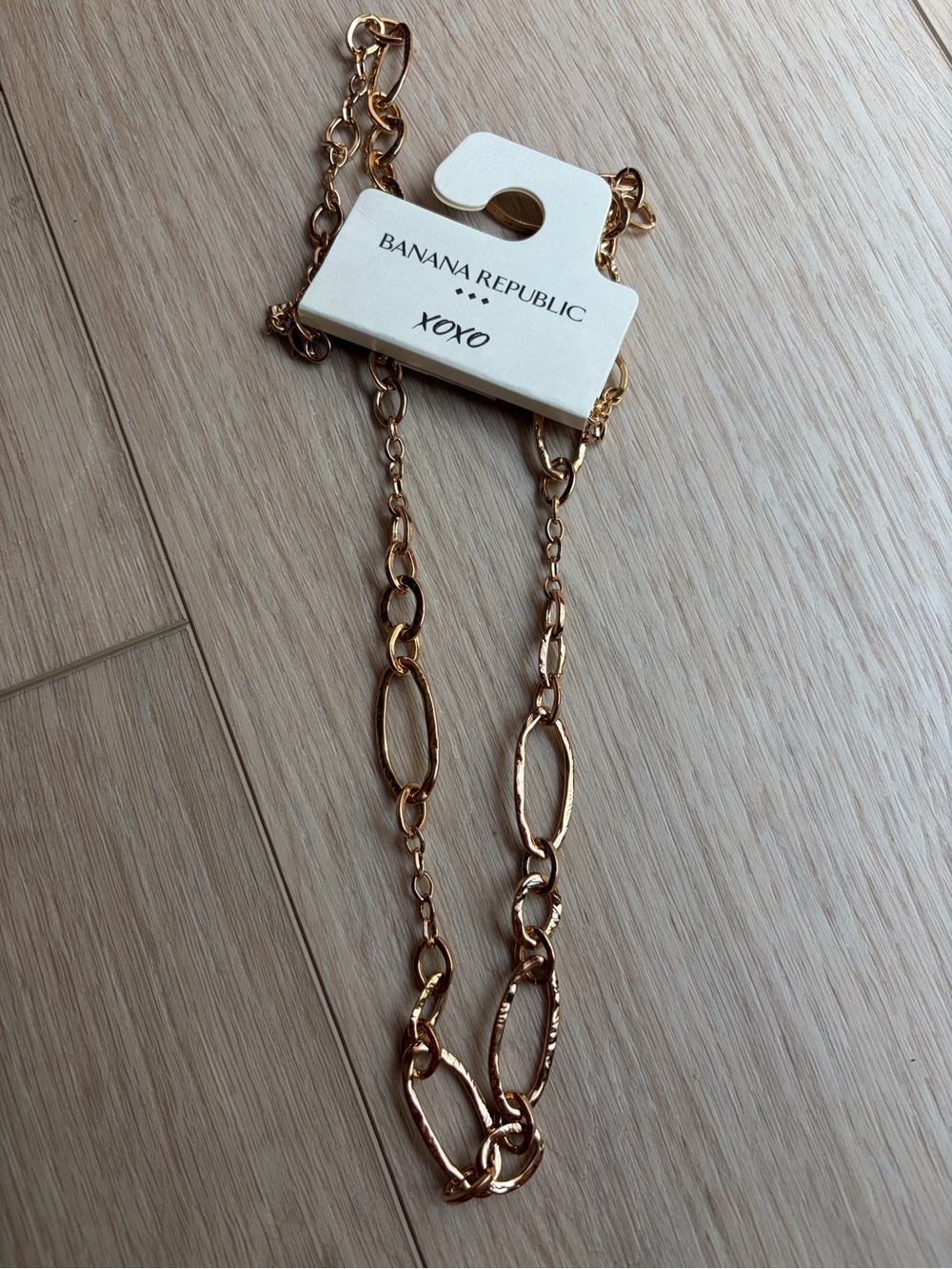 Banana Republic Gold-Tone Mixed Link Necklace